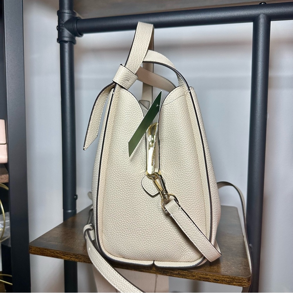 15. NWT kate spade new york Medium Knott Leather Crossbody Tote - Picture 5 of 13